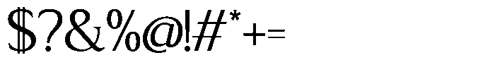 TRT Northem Regular Font OTHER CHARS