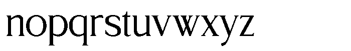 TRT Northem Regular Font LOWERCASE