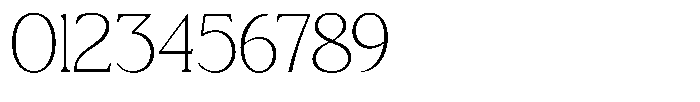 TRT Northem Thin Font OTHER CHARS