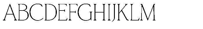 TRT Northem Thin Font UPPERCASE