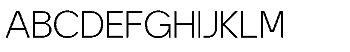 TRT Otilito Thin Font UPPERCASE