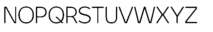 TRT Otilito Thin Font UPPERCASE