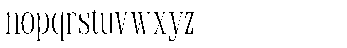 TRT Pachel Extra Light Font LOWERCASE