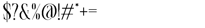TRT Pachel Light Font OTHER CHARS
