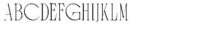 TRT Pachel Thin Font UPPERCASE