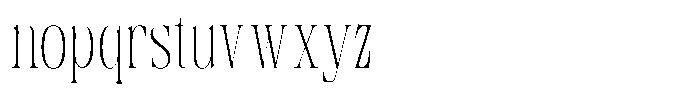 TRT Pachel Thin Font LOWERCASE