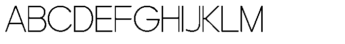 TRT Rusthic Thin Font UPPERCASE
