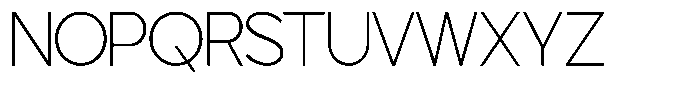 TRT Rusthic Thin Font UPPERCASE