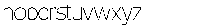 TRT Rusthic Thin Font LOWERCASE