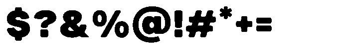 TRT Structa Pro Black Font OTHER CHARS