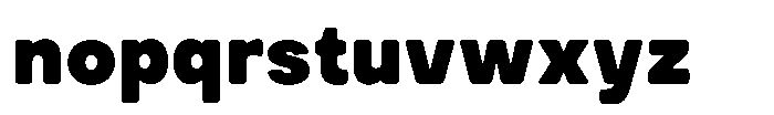 TRT Structa Pro Black Font LOWERCASE