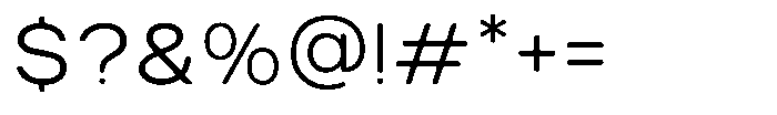 TRT Structa Pro Light Font OTHER CHARS