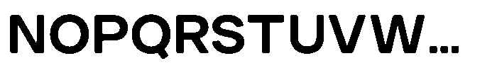 TRT Structa Pro Semi Bold Font UPPERCASE