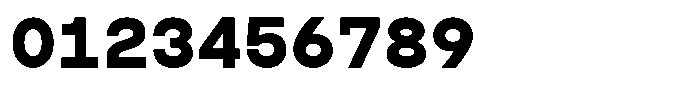 TRT Typeport Mono Bold Font OTHER CHARS