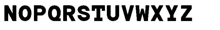TRT Typeport Mono Bold Font UPPERCASE