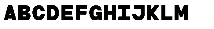 TRT Typeport Mono Extra Bold Font UPPERCASE
