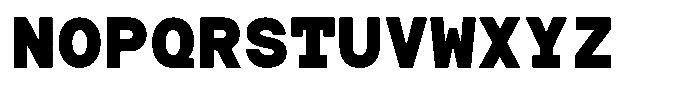TRT Typeport Mono Extra Bold Font UPPERCASE