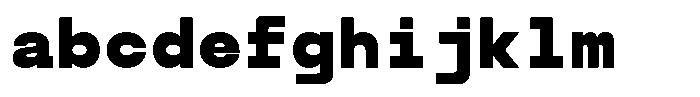 TRT Typeport Mono Extra Bold FONT