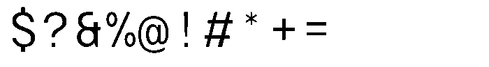 TRT Typeport Mono Light Font OTHER CHARS