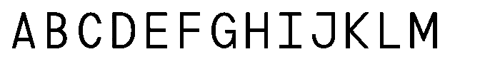 TRT Typeport Mono Light Font UPPERCASE