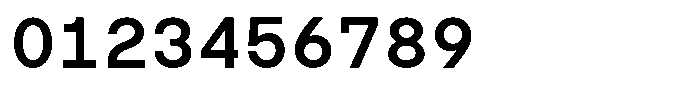 TRT Typeport Mono Medium Font OTHER CHARS