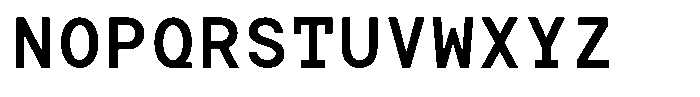TRT Typeport Mono Medium Font UPPERCASE