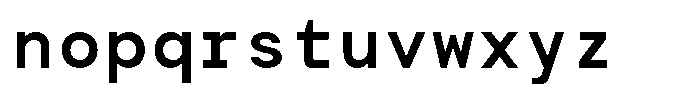 TRT Typeport Mono Medium Font LOWERCASE