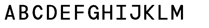 TRT Typeport Mono Regular Font UPPERCASE