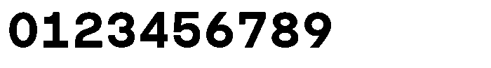 TRT Typeport Mono Semi Bold Font OTHER CHARS