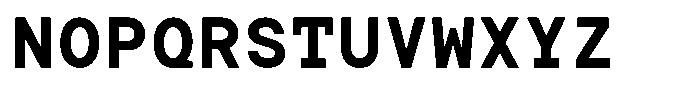 TRT Typeport Mono Semi Bold Font UPPERCASE