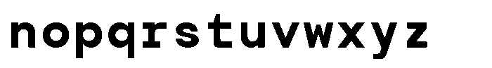 TRT Typeport Mono Semi Bold Font LOWERCASE