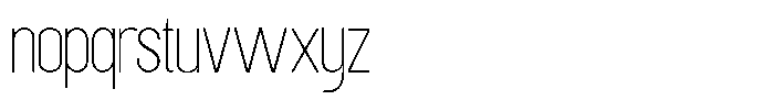TRT Unamo TRT unamo Thin Font LOWERCASE