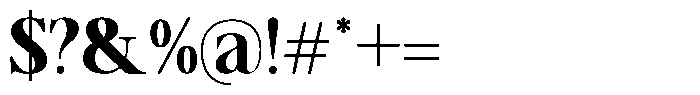 TRT Vermolin Bold Font OTHER CHARS