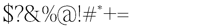 TRT Vermolin Extra Light Font OTHER CHARS