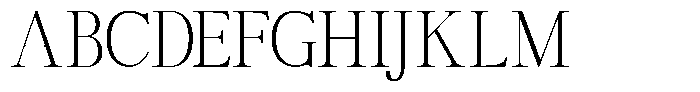 TRT Vermolin Extra Light Font UPPERCASE