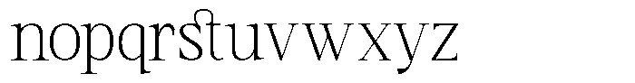 TRT Vermolin Extra Light Font LOWERCASE