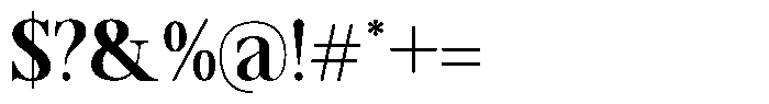 TRT Vermolin Semi Bold Font OTHER CHARS