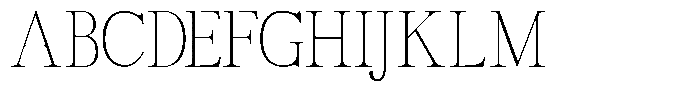 TRT Vermolin Thin Font UPPERCASE