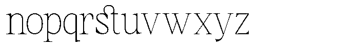 TRT Vermolin Thin Font LOWERCASE