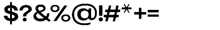 Trabat Display Regular Font OTHER CHARS