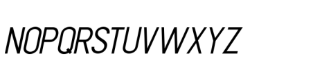 Trace Adwany Oblique Font UPPERCASE