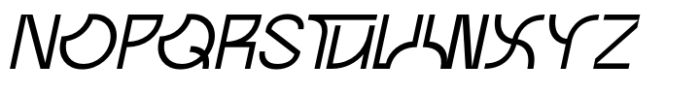 Trachea Italic Font LOWERCASE