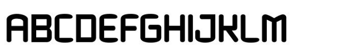 Tracker Clock Solid Font