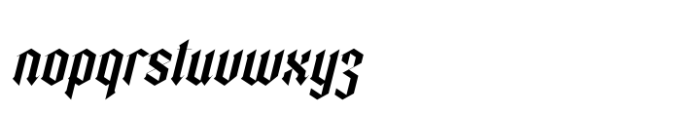 Trackero  Italic Font LOWERCASE