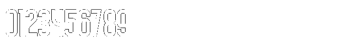 Trackline Outline Font OTHER CHARS