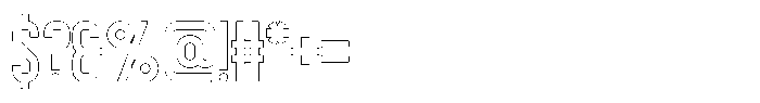 Trackline Outline Font OTHER CHARS