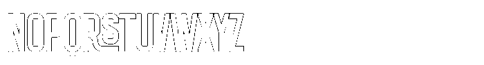 Trackline Outline Font UPPERCASE