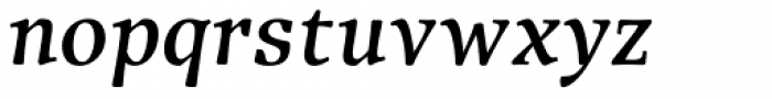 Traction Medium Italic Font LOWERCASE