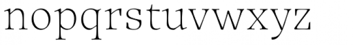 Traction Thin Font LOWERCASE