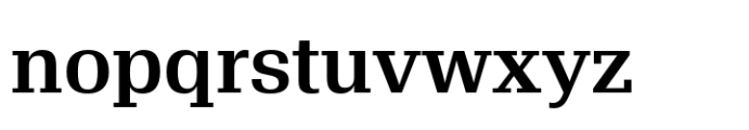 TradaSerif Demi Bold Font LOWERCASE